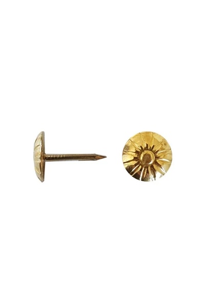 Lider Cuie decorative pentru tapițerie 1,3 x 11/16,5 mm aurii 100 buc.
