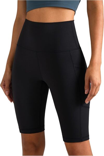 OtherMax Pantaloni scurți sportivi de damă ciclism negri talie înaltă mărimea S