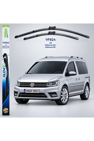 VALEO Wipers VW Caddy Alltrack IV MPV (SAB) 2015-2020 | Silencio Xtrm VF824 |...