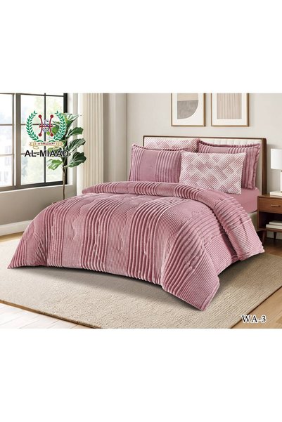 ALMIADD Winter Duvet Cover Single and Half Double Sided Fur Pattern - 140*200...