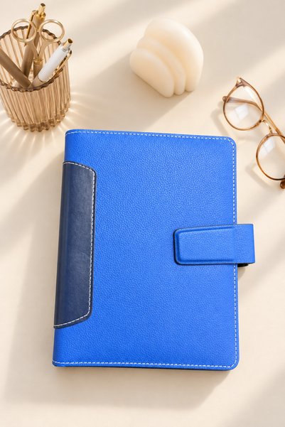 Lizy 2027 Organizer Planner - Lockable Faux Leather Cover, 3 Color Options