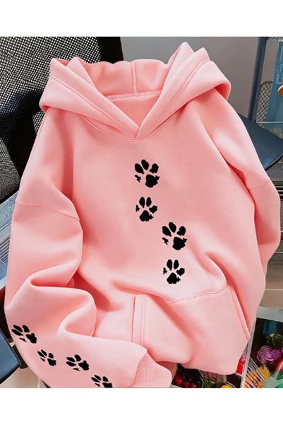 Generic Brand Суичър с качулка за възрастни с щамповано лого