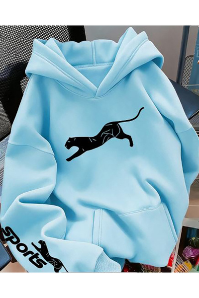 Generic Brand Logo Printed Hooded Adult Sweatshirt