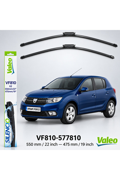 VALEO Set ștergătoare parbriz pentru Dacia Sandero II 2012-2020 |   VF810
