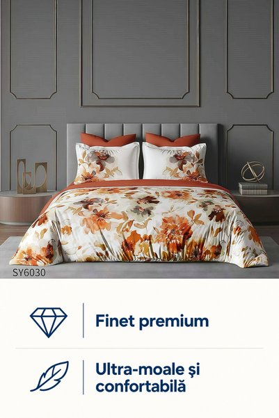 Frasin Select Lenjerie pat dublu, finet premium, Ultra-moale si confortabilã,...