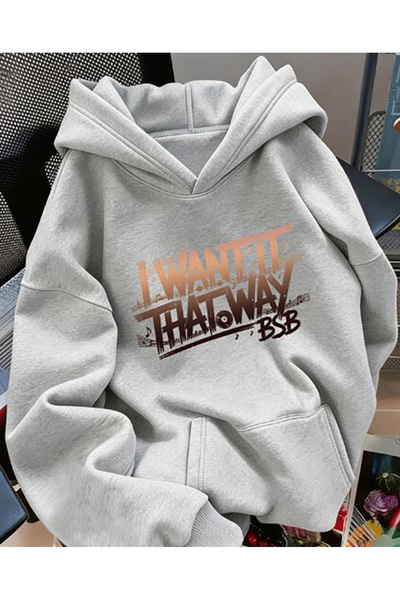 Generic Brand Суичър с качулка за възрастни с щамповано лого