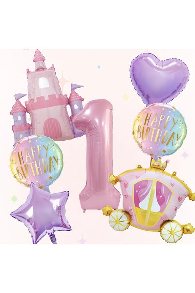 Choice رقم 32 بوصة HG9293-1 7 قطع/مجموعة بالونات من رقائق الألومنيوم بتصميم ق...