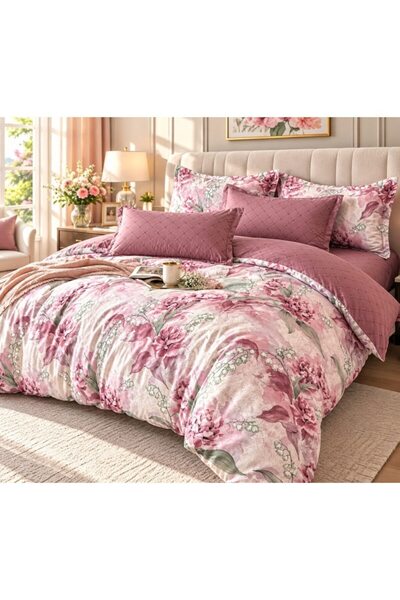 JOJO HOME Σεντόνια διπλού κρεβατιού, Jojo Home, Κατωσέντονο χωρίς λάστιχο, Fi...