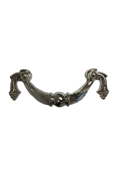 Toptan Bulurum Decorative Zamak Grape Handle - 64mm, Nickel, 1 Piece
