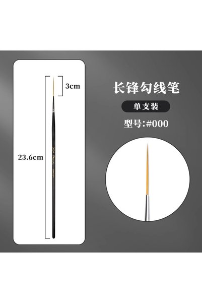 Choice 1pc 000 1/2/3/5pcs Rigger Artist Paint Brush Extra Long Fine Point Lin...