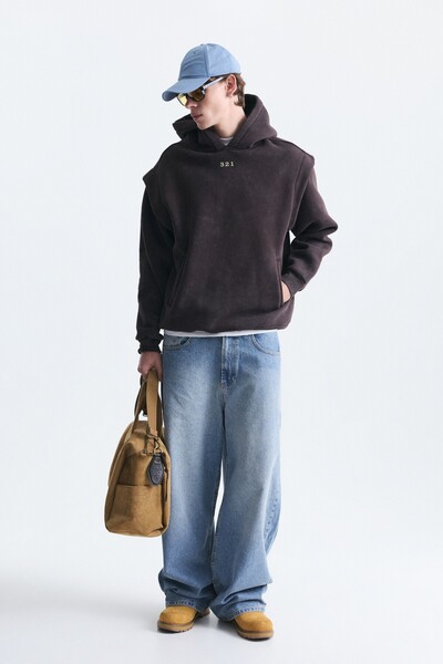 VAMOSCLO Oversized Washed Sweatshirt