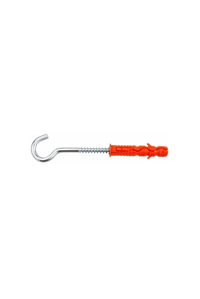 Crisso Crisor half-round hook dowel 6 x 30 mm, hook 4 x 30 mm, 100 pcs.
