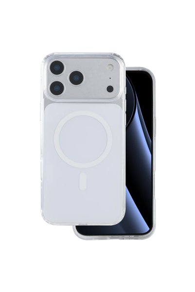 GrandMobile Husa iPhone 17 Pro/ 18 Pro, Lowkey MagSafe, Alb