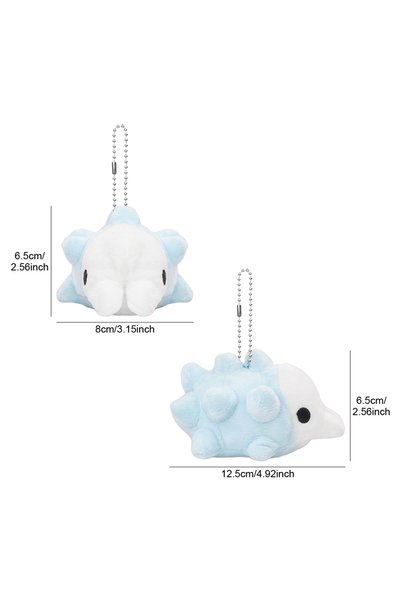 BANDAI 13CM Snom Plush Keychain Pincurchin Qwilfish Munchlax Cute Stuffed Pen...