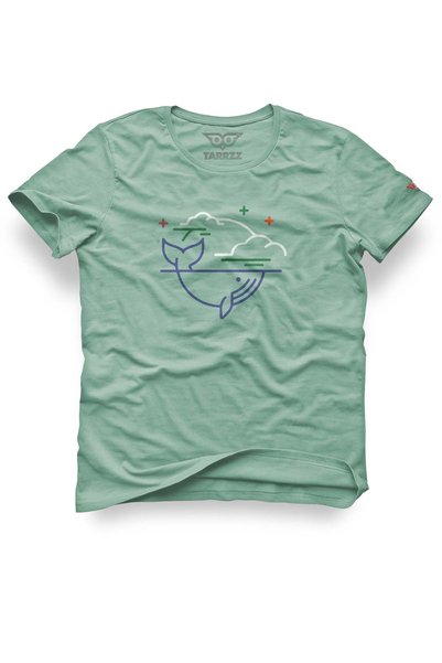 Tarrzzcom Night and Whale Design T-Shirt: Ocean-Themed Design