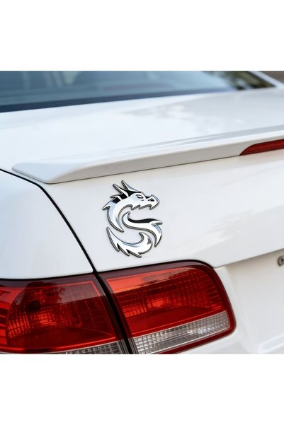 Choice siliver 1Pc 3D Dragon Metal Car Emblem Sticker Waterproof Sunproof Aut...
