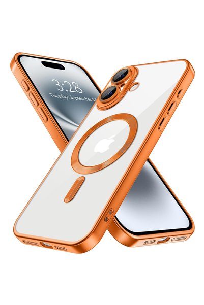 GrandMobile Husa iPhone 16, Luxoasă MagSafe Anti-șoc cu protecție lentile cam...