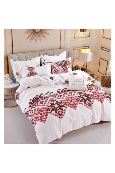JOJO HOME Lenjerie de pat, Jojo Home, Imprimeu tradițional, M1, 4 piese, 1 pe...
