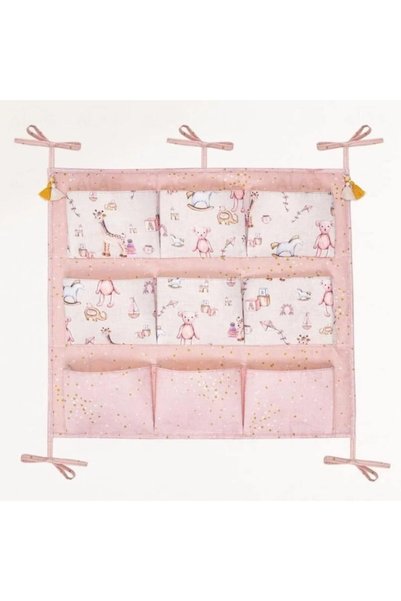Eynel 9 Cepli Beşik Kenarı Düzenleyici, Bebek Beşiği Organizeri, Bebek Odası Düzenleyici Baby Organizer