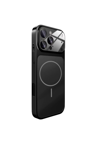 GrandMobile Husa pentru iPhone 13 Pro, Sticlă AG Mată, MagSafe, Subțire, Prot...