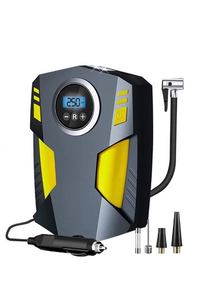 OEM Compresor Auto Portabil 12V, 120W, 35L/min, Afișaj Digital și Lanternă – ...