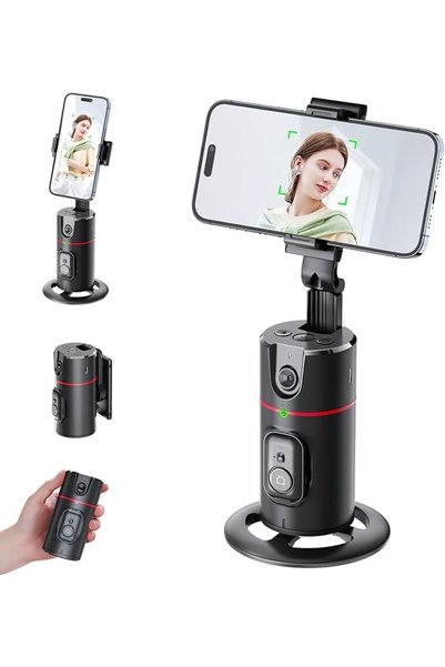 Amara Auto Face Tracking Tripod – 360° Hands-Free Phone Holder |