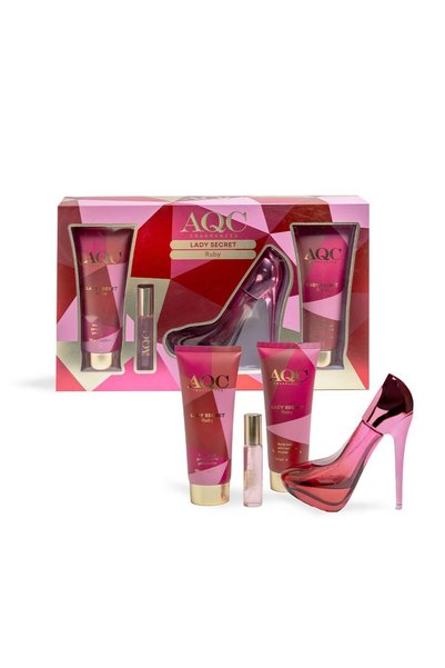 AQC Fragrances Lady Secret Ruby Perfume Set Γυναικείο Σετ Αρώματος 4pcs
