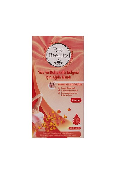 Bee Beauty Depilatory strips for face and armpits, 16 pieces