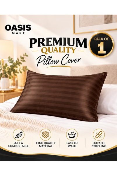 OASIS MART Premium Microfiber Pillowcase, Pack of 1, Soft Breathable Wrinkle-...
