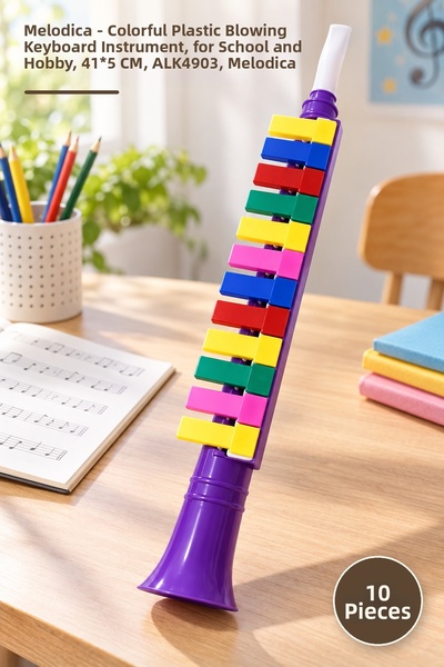 Yenilig 10 Melodicas – Colorful Plastic Keyboard Wind Instruments, for School...