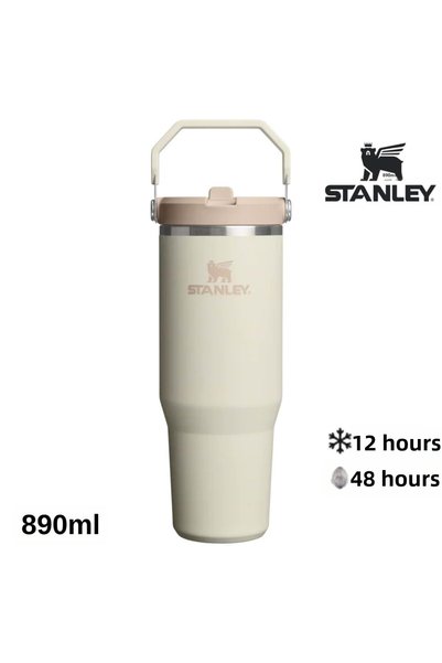 Stanley كوب IceFlow™ Flip Straw 2.0 بسعة 0.89 لتر / 30 أونصة بلون الكريمي 10-...