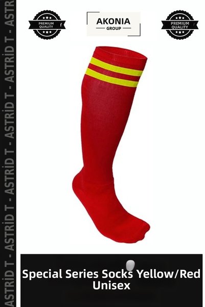 Generic Brand Special Edition Socks: Yellow/Red—Women's, Men's, Unisex