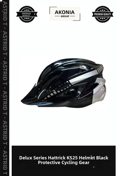 Generic Brand Delux Series Hattrick KS25 Helmet, Black, Head Protection, Spor...