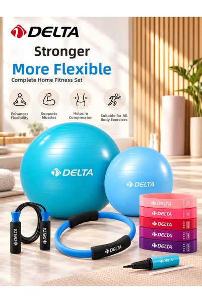 Delta Σετ Pilates για καρδιο – Κύκλος 35 εκ. + 5 λάστιχα αερόβιας αντίστασης ...
