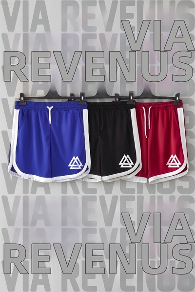 Vordevia Viking Symbol Printed Unisex Retro Varsity Daily Training Sports Sho...