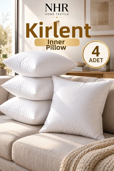 NHR HOME Set of 4 Cushion Pillows - Ultra Plush - Microfiber