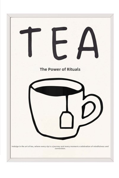 Postifull TEA Poster – White-Framed Artwork No. 180300