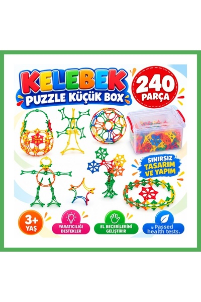 Kelebek Small Puzzle Box (240 Pieces) BEZOSS