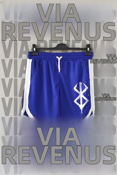 Vordevia Berserk Printed Piped Detail Jersey Sports Training Shorts