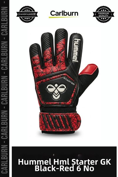 Carlburn Deluxe Series HML Starter GK Black-Red No. 6 Sports Game Exercise