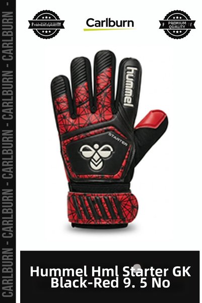 Carlburn Deluxe Series HML Starter GK Black-Red Size 9.5 Red and Black Sports...