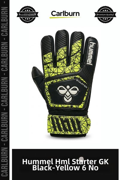 Carlburn Special Edition HML Starter GK Black-Yellow No. 6 Training and Match...