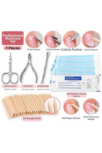 Anil Professional Cosmetics مجموعة أدوات العناية بالأظافر الاحترافية – مقص لت...