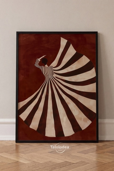 tablodea Vira - Tablou modern cu o femeie dansând în stil figurativ – Tablou ...