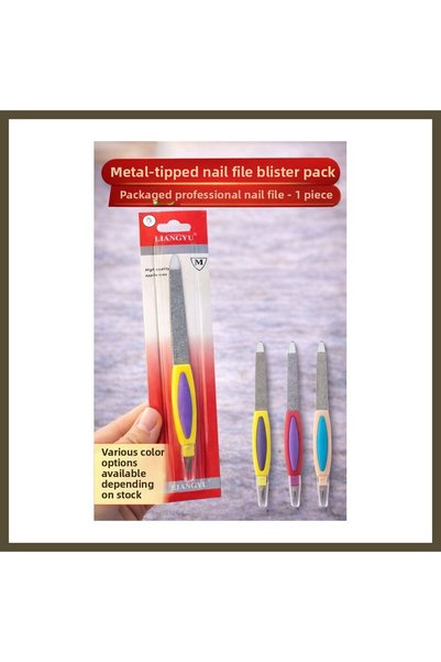 northcity n Metal-Tip Nail File, Blister-Packaged Professional Nail File, 1 P...