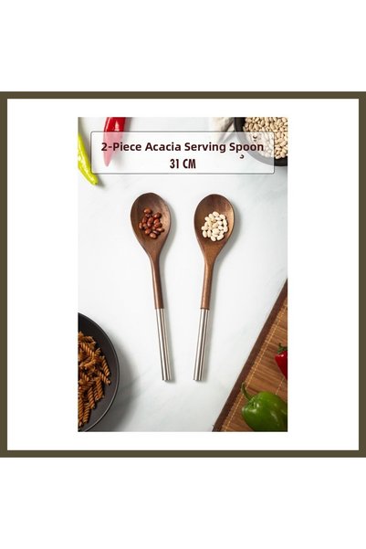 northcity n Akasya 2-Piece Serving Spoon & Serving Spoon & Salad Serving Set BX