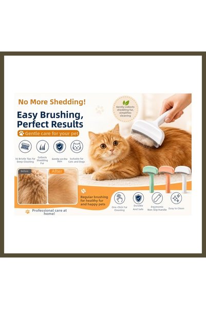 northcity n Metal-Tip Pet Hair Removal Comb BX