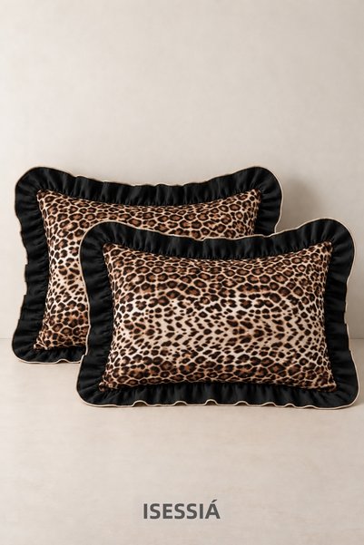 Isessia Rosabella Set of 2 Ruffled Pillowcases | 50x70 cm | Patterned, Stylis...