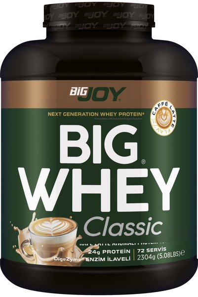 Bigjoy BIGWHEY Whey Protein Classic, Caffè Latte Flavor, 2304, 72 Servings