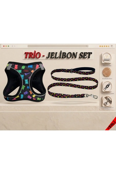 Trio Air -Mesh Small and Medium Breed Cat Dog Chest Harness Soft, Breathable,...